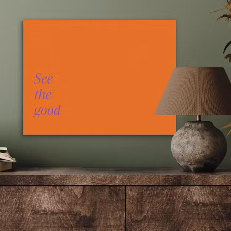 See te good - Paars - Oranje PET vilt klein -sfeer2