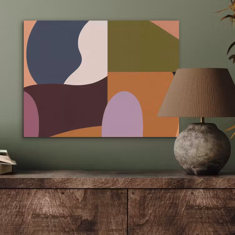 Vormen - Abstract - Kleuren - Vierkant PET vilt klein -sfeer2