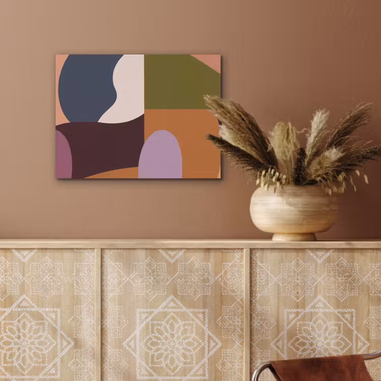 Vormen - Abstract - Kleuren - Vierkant PET vilt klein -sfeer4
