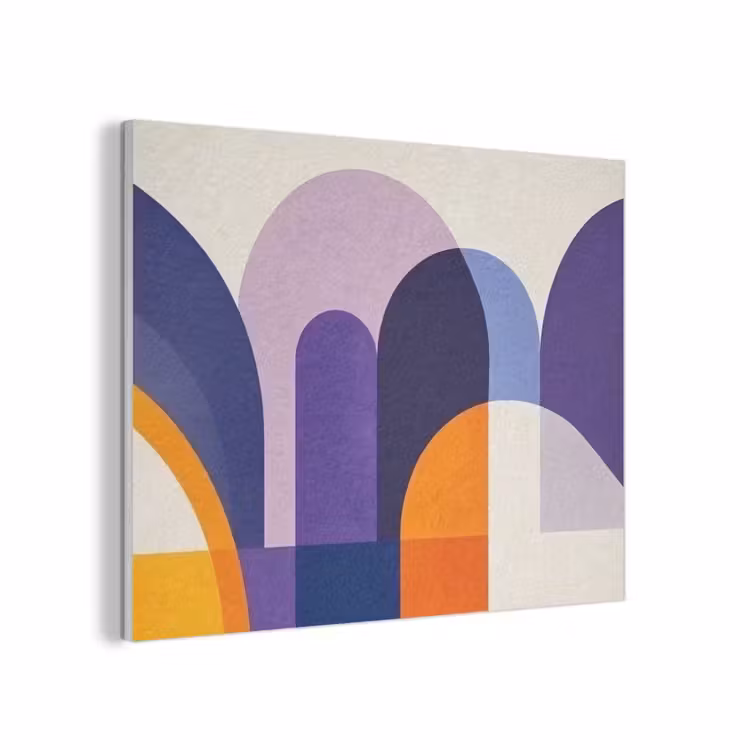 Vormen - Abstract - Grafisch - Oranje PET vilt klein -3d