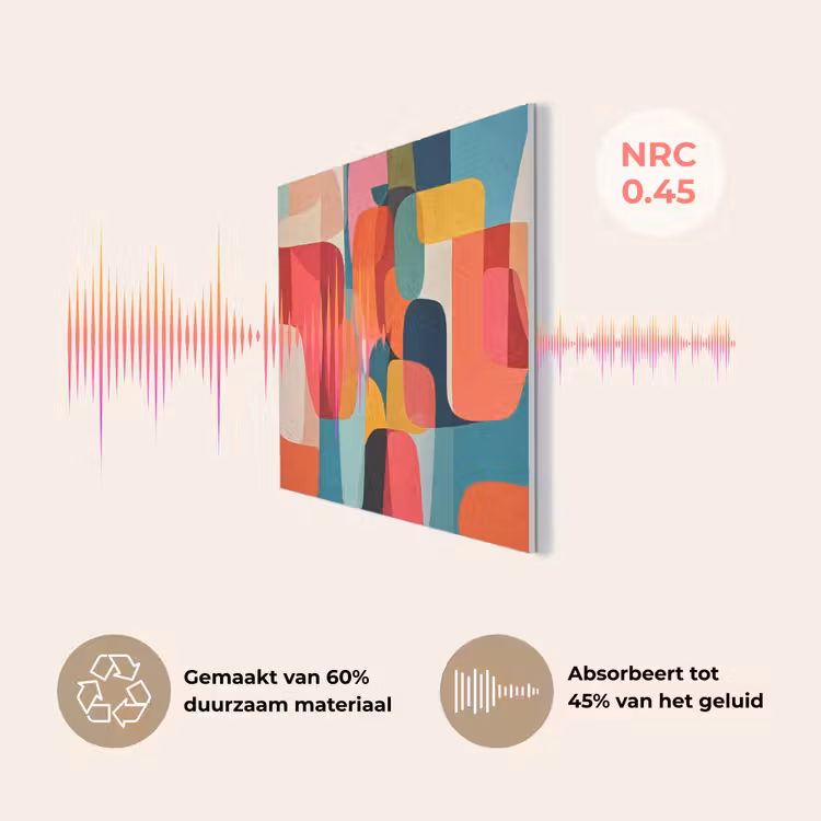 Vormen - Kleurrijk - Abstract - Vlakken PET vilt klein -USP_NL
