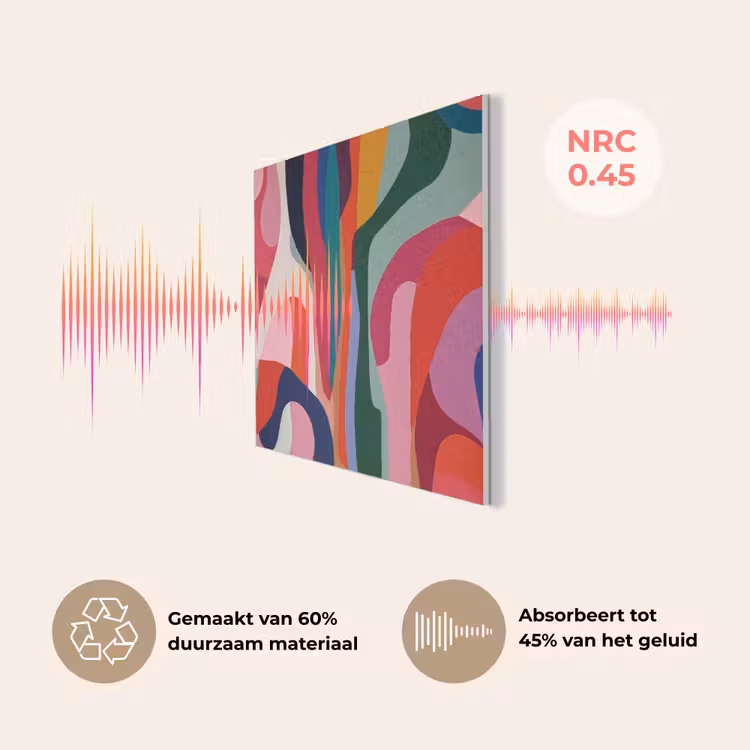 Vormen - Bochten - Kleurrijk - Abstract PET vilt klein -USP_NL