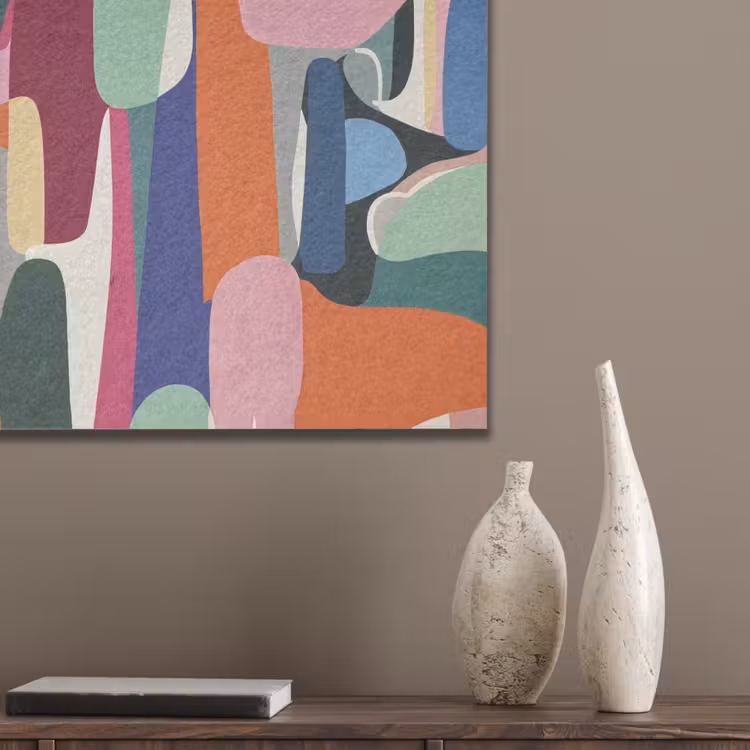 Vormen - Ritmisch - Kleuren - Abstract PET vilt klein -sfeer6_closeup