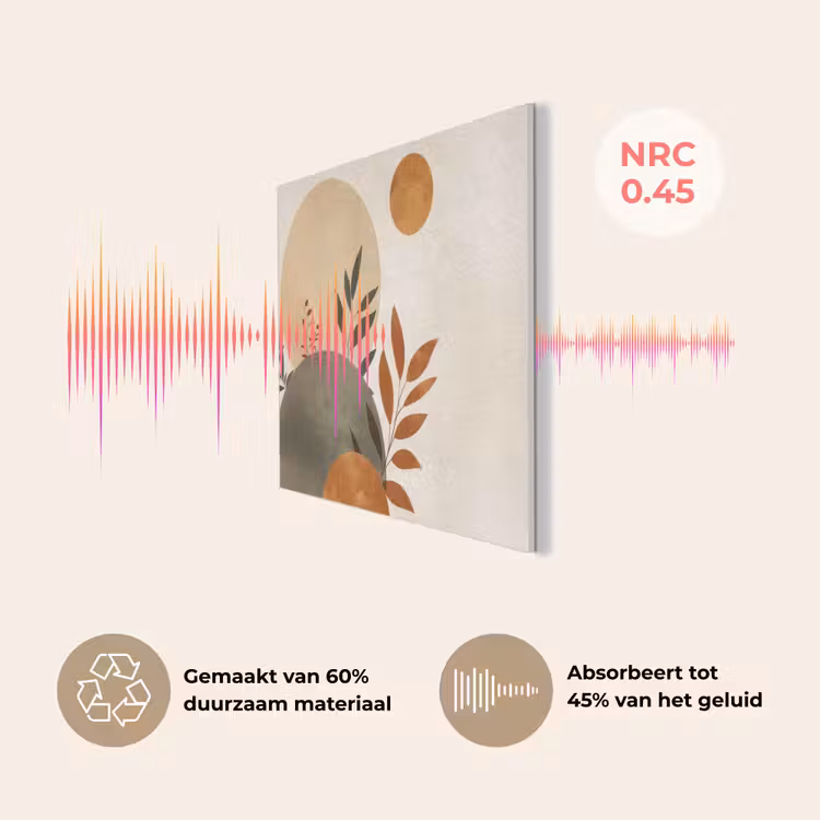 Vormen - Rond - Bladeren - Beige PET vilt klein -USP_NL