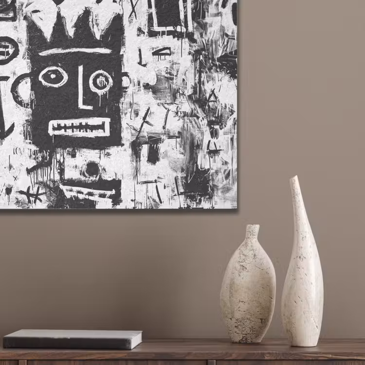 Vormen - Gezocht - Zwart - Abstract PET vilt klein -sfeer6_closeup
