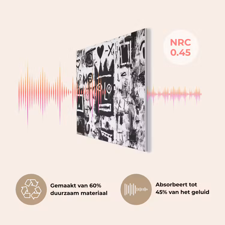 Vormen - Gezocht - Zwart - Abstract PET vilt klein -USP_NL