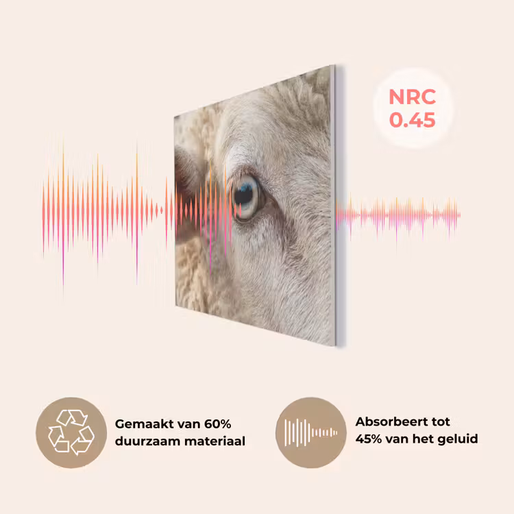 Schaap - Oog - Wit PET vilt klein -USP_NL