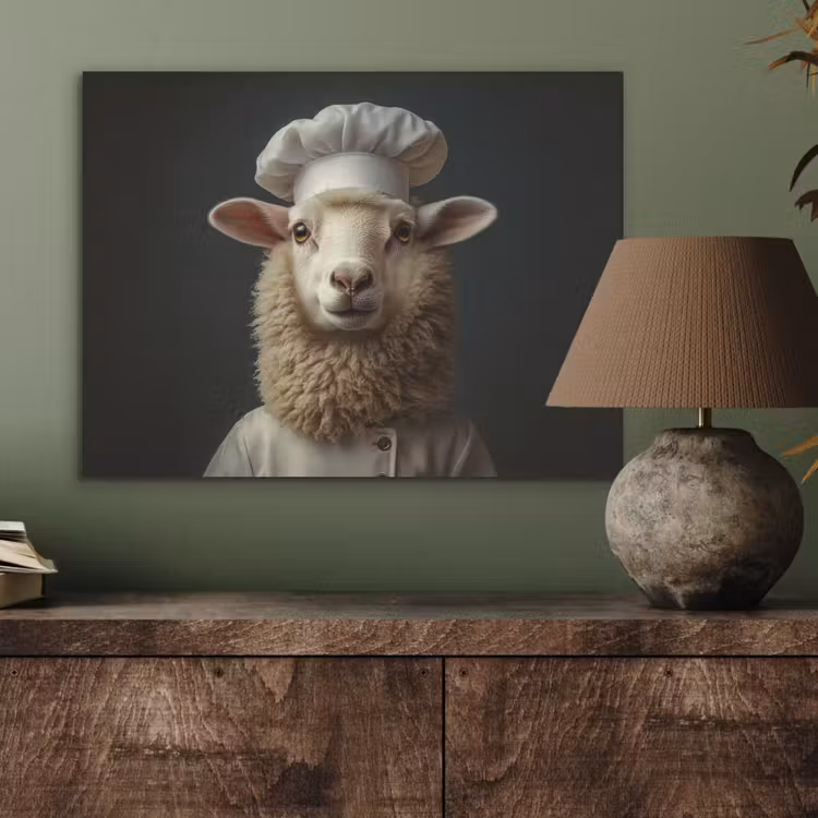 Schaap - Wol - Kok PET vilt klein -sfeer2