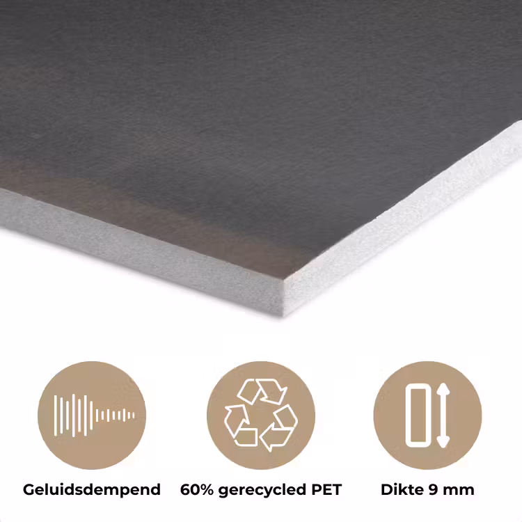 Blad - Wit - Minimalistisch PET vilt klein -closeup_NL