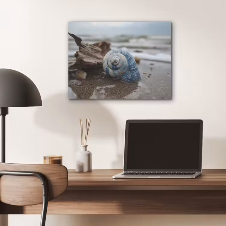 Schelp - Strand - Blauw - Zee PET vilt klein -sfeer5