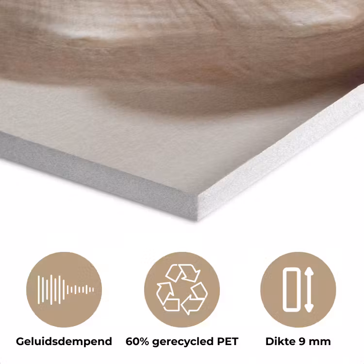 Schelp - Detail - Beige PET vilt klein -closeup_NL