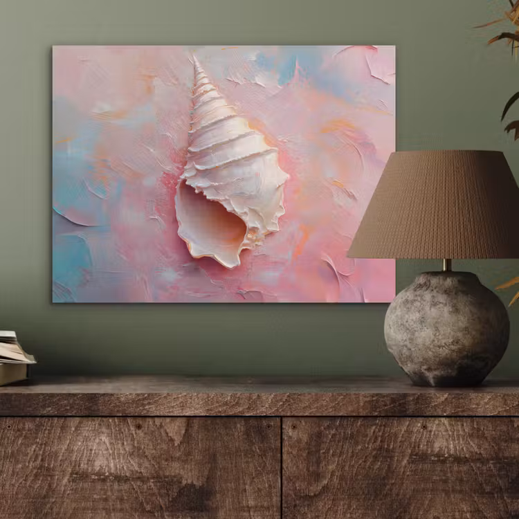 Schelp - Pastel - Pink PET vilt klein -sfeer2