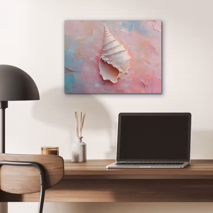 Schelp - Pastel - Pink PET vilt klein -sfeer5
