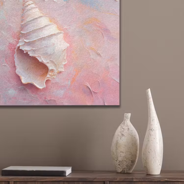 Schelp - Pastel - Pink PET vilt klein -sfeer6_closeup