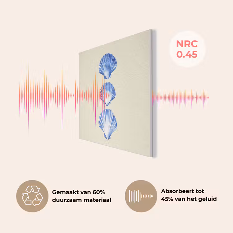 Schelpen - Blauw - Beige PET vilt klein -USP_NL