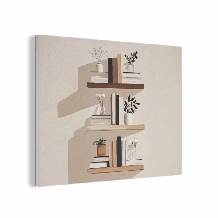 Plankjes - Boeken - Vaasjes - Planten PET vilt klein -3d