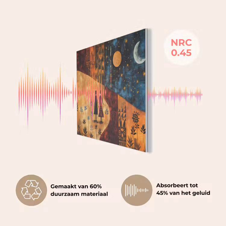 Silhouetten - Abstract - Zon - Maan PET vilt klein -USP_NL