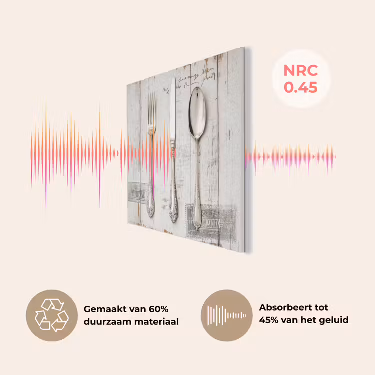 Zilver - Bestek - Hout PET vilt klein -USP_NL