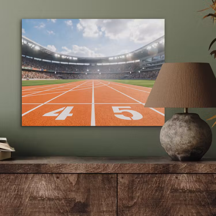 Sintelbaan - Stadion - Sport -Oranje PET vilt klein -sfeer2