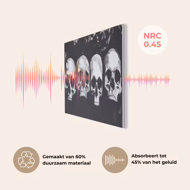 Schedels - Zwart - Contrast PET vilt middel -USP_NL