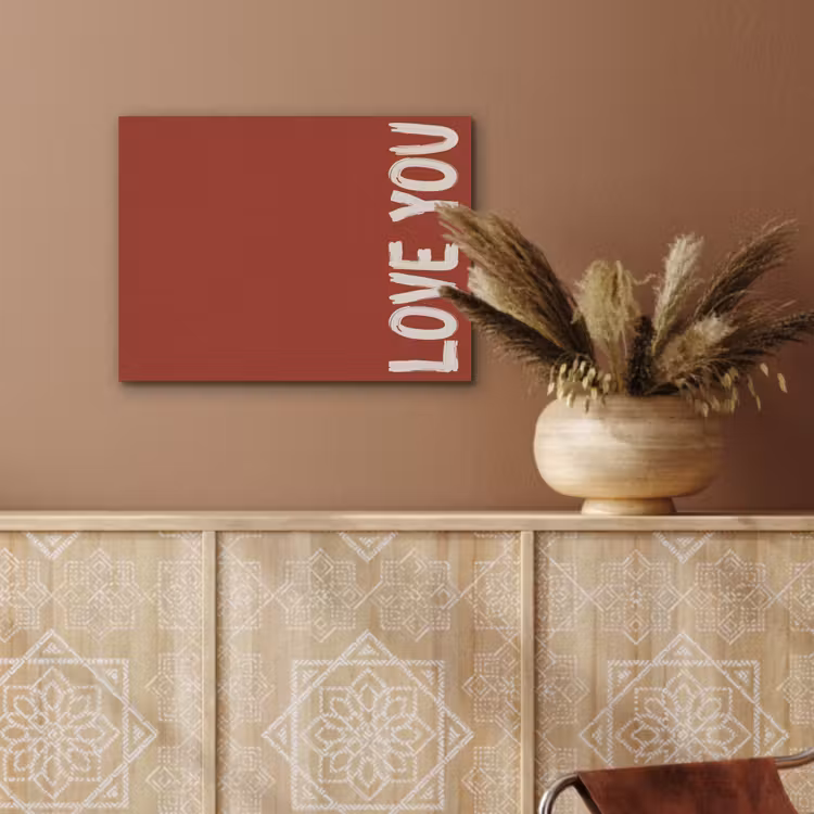 Schuin - Loveyou - Rood PET vilt klein -sfeer4