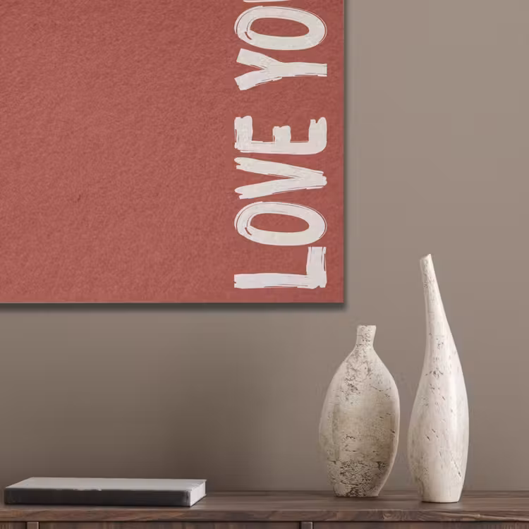Schuin - Loveyou - Rood PET vilt klein -sfeer6_closeup