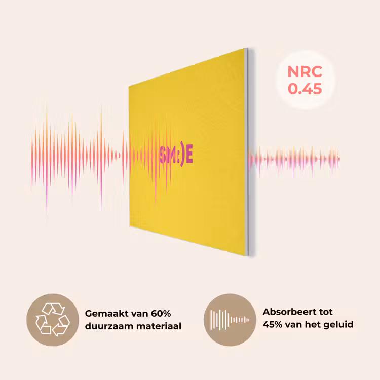 Smile - Roze - Geel PET vilt klein -USP_NL