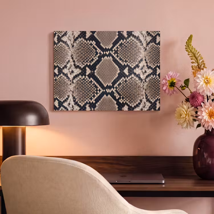 Slangenprint - Python - Bruin PET vilt klein -sfeer3