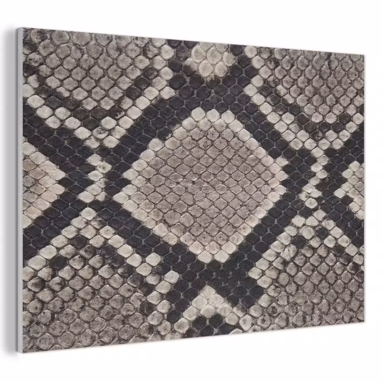 Slangenleer - Patroon - Beige PET vilt klein -3d