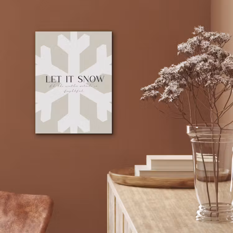 Sneeuw - Japandi - Winter - Decoratie PET vilt klein -sfeer4