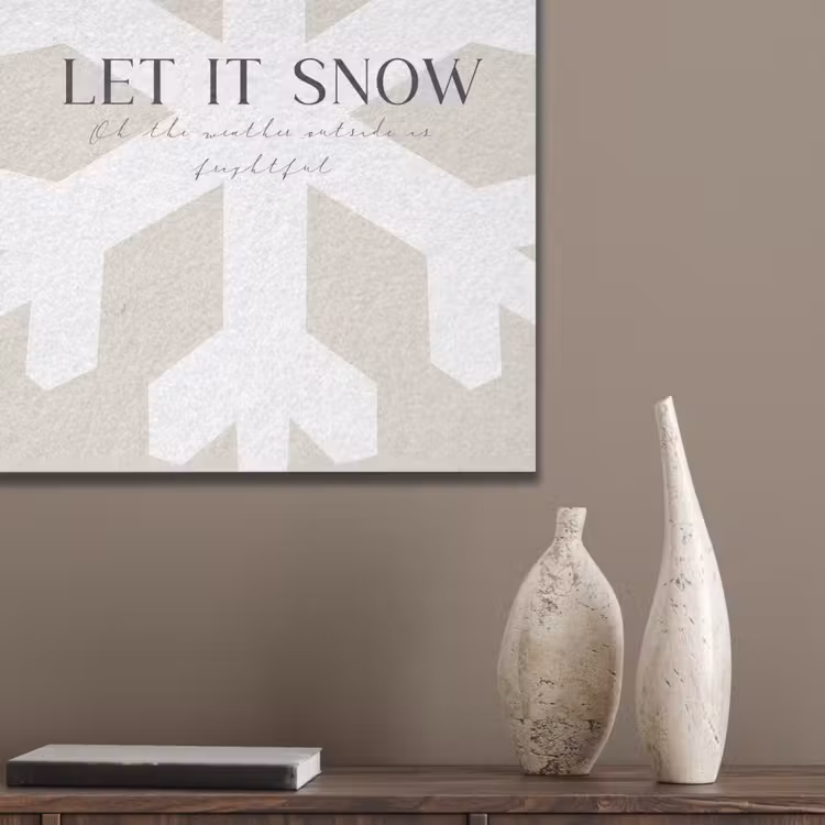 Sneeuw - Japandi - Winter - Decoratie PET vilt klein -sfeer6_closeup