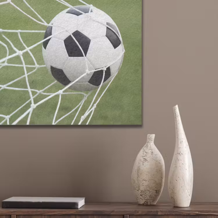 Voetbal - Goal - Net - Sport PET vilt klein -sfeer6_closeup