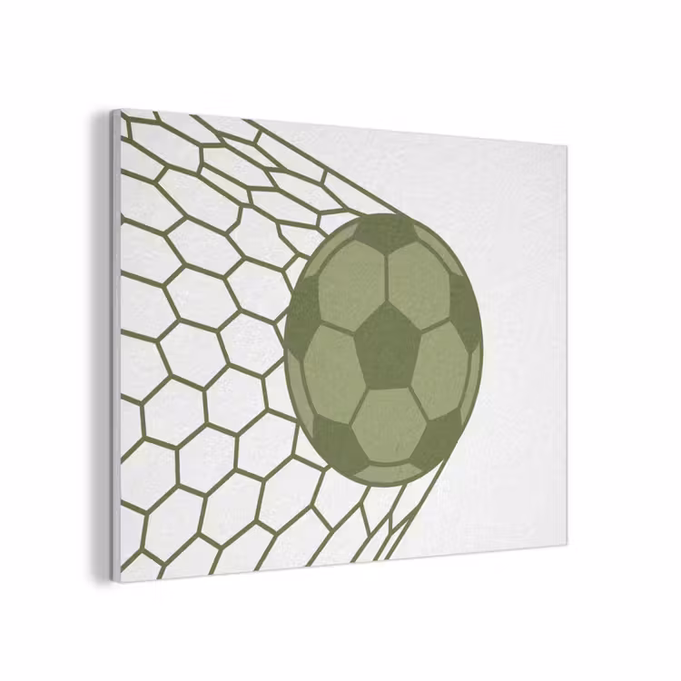 Voetbal - Goal - Sport - Groen PET vilt klein -3d