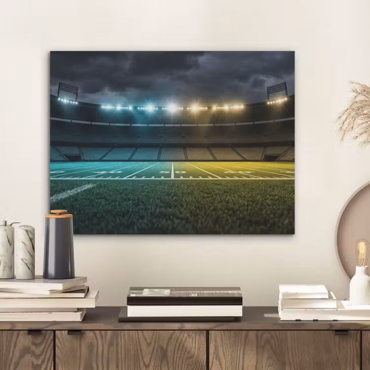 Voetbal - Stadion - Nacht - Modern PET vilt klein -sfeer1