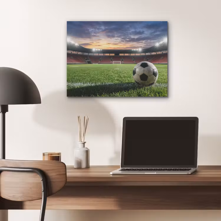 Voetbal - Stadion - Sport - Groen PET vilt klein -sfeer5