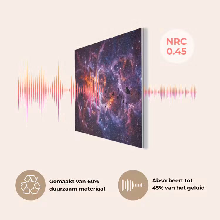 Space - Stars - Abstract - Colorful PET vilt klein -USP_NL
