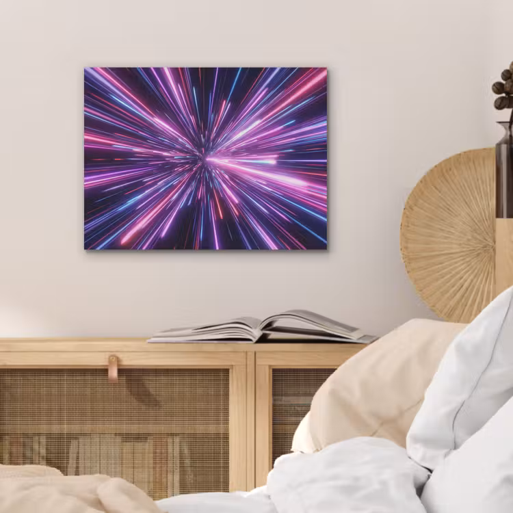 Lichtsnelheid - Ruimte - Roze - Paars PET vilt klein -sfeer3