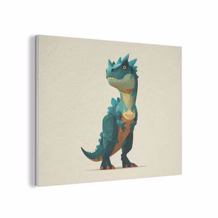Stekels - Dino - Blauw - Gespierd PET vilt klein -3d