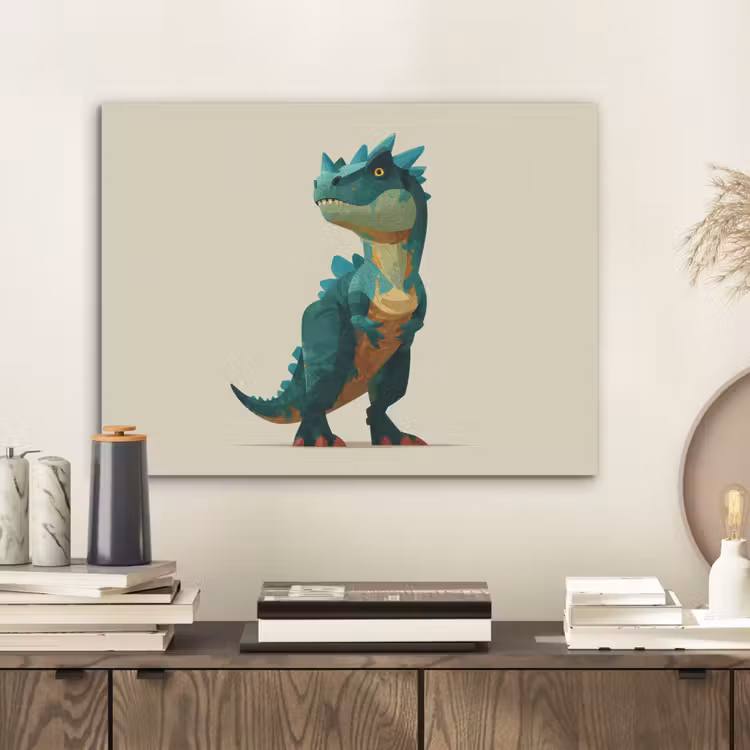 Stekels - Dino - Blauw - Gespierd PET vilt klein -sfeer1