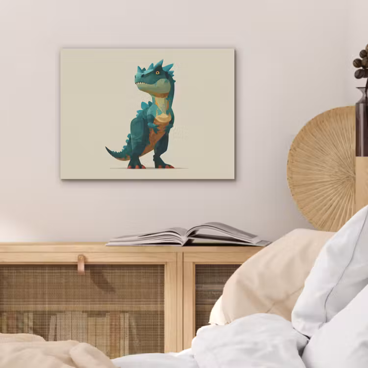 Stekels - Dino - Blauw - Gespierd PET vilt klein -sfeer3
