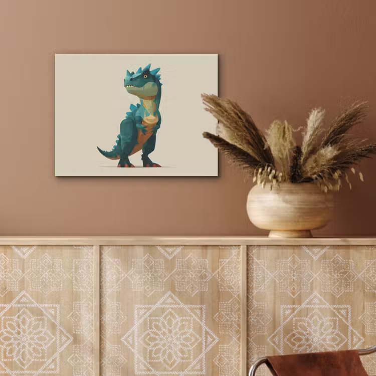 Stekels - Dino - Blauw - Gespierd PET vilt klein -sfeer4