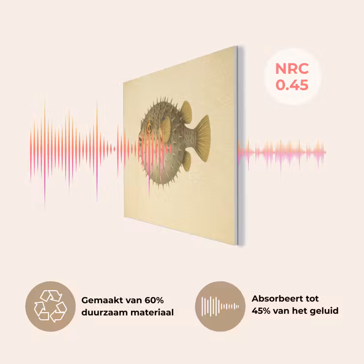 Stekels - Vis - Opgeblazen - Bruin PET vilt klein -USP_NL
