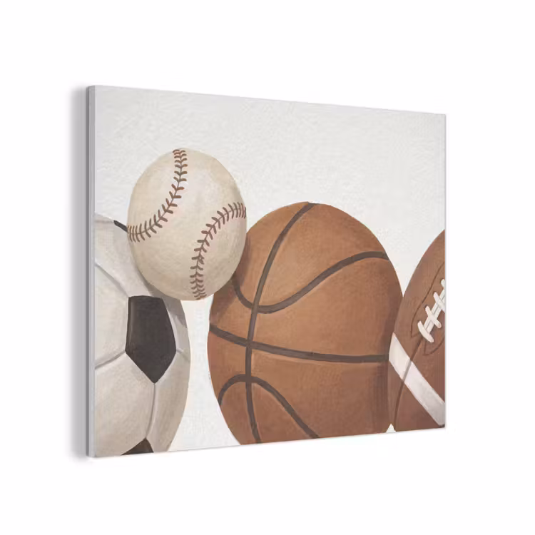 Sport - Ballen - Illustratie PET vilt klein -3d