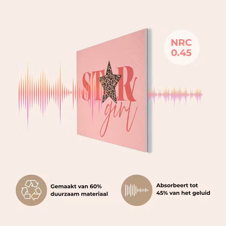 Star girl - Roze - Panter - Ster PET vilt klein -USP_NL