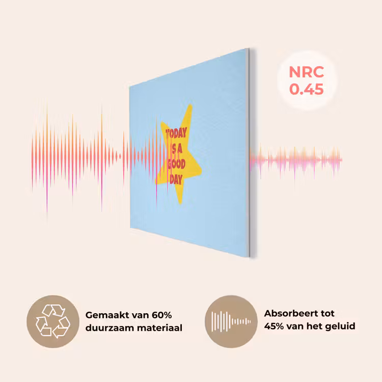 Ster - Today is a good day - Blauw PET vilt klein -USP_NL