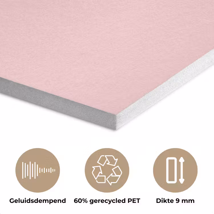 Statement - Krachtig - Roze PET vilt klein -closeup_NL