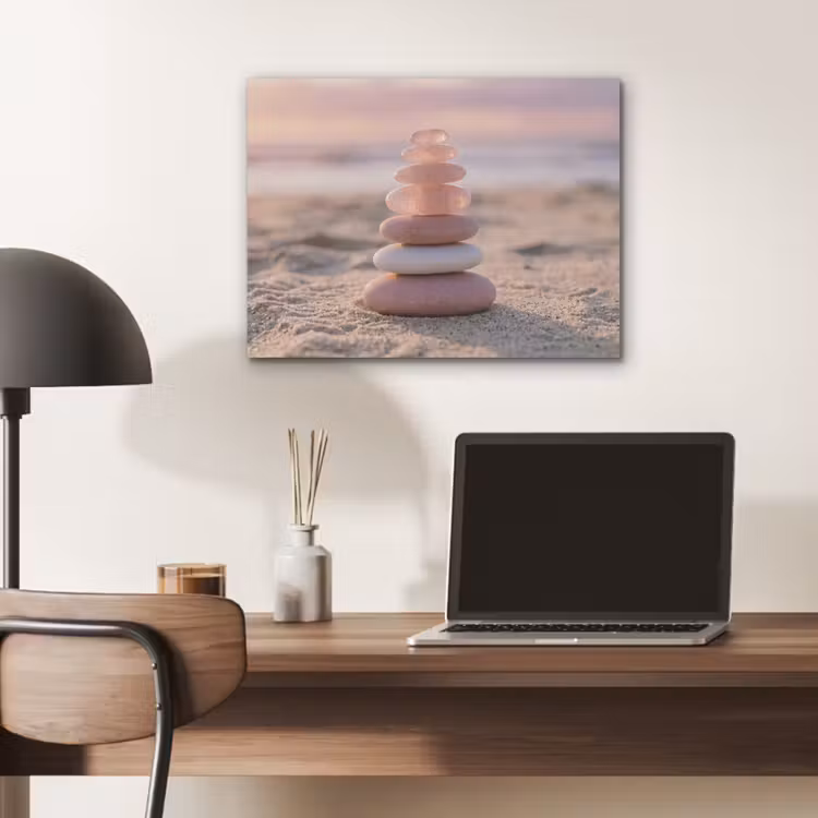 Stenen - Zand - Roze PET vilt klein -sfeer5