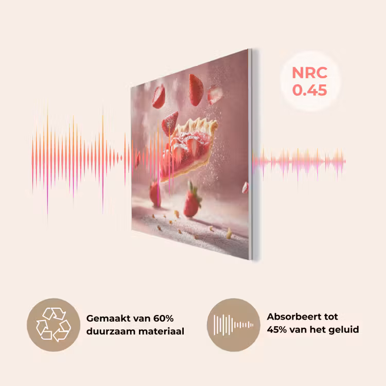 Aardbei - Taart- Eten - Roze PET vilt klein -USP_NL