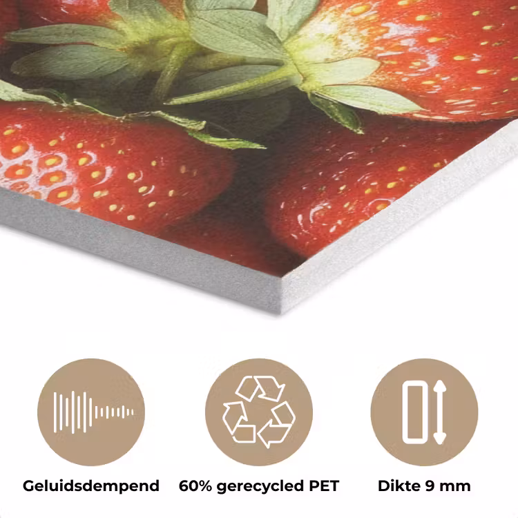 Aardbei - Fruit - Rood PET vilt klein -closeup_NL