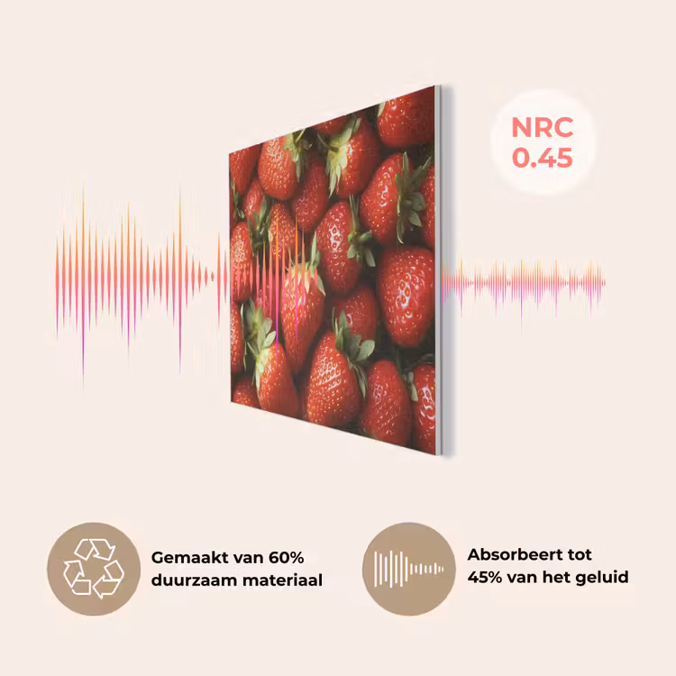 Aardbei - Fruit - Rood PET vilt klein -USP_NL